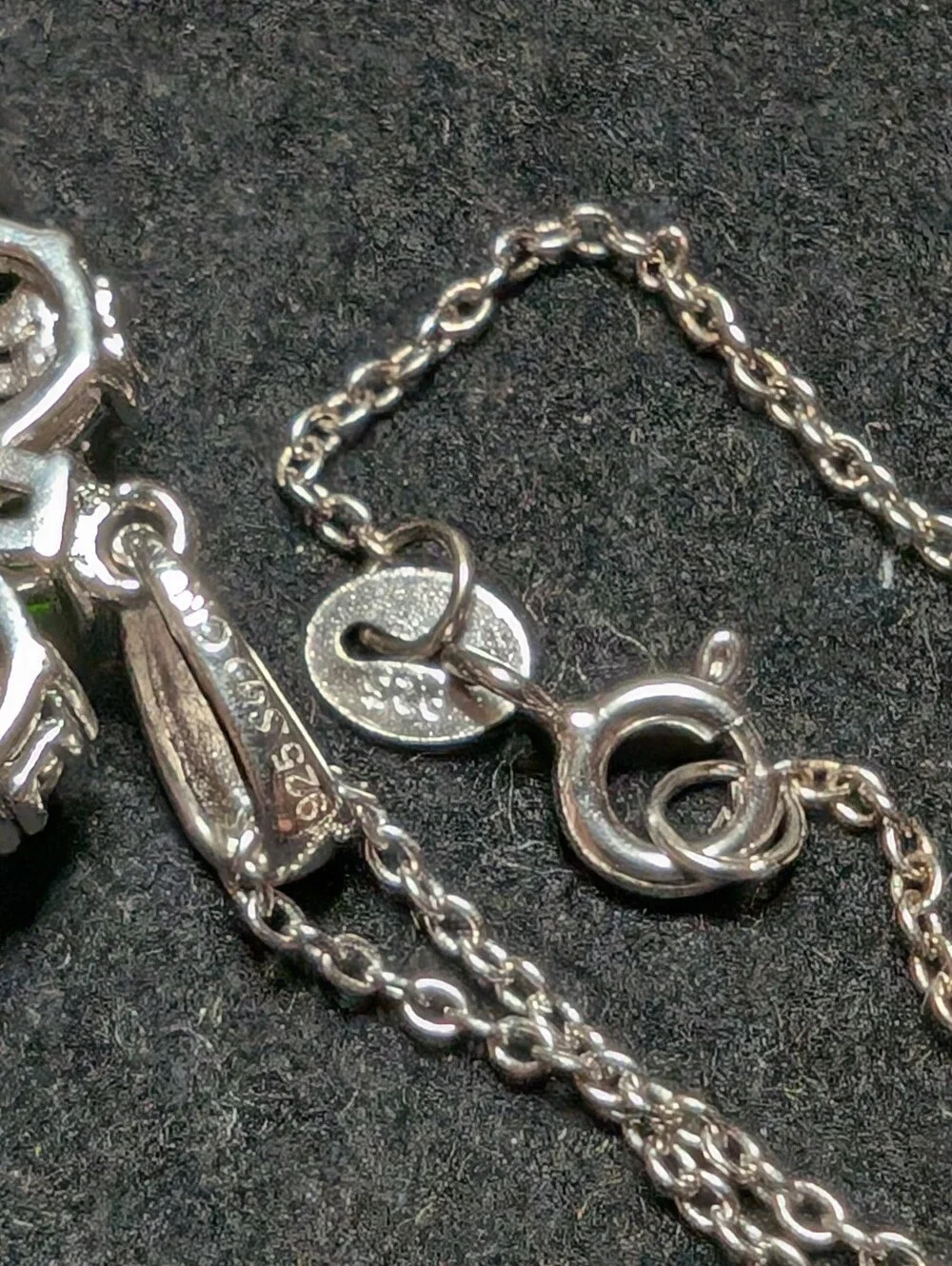 Chrome Diopside Sterling Silver Pendant